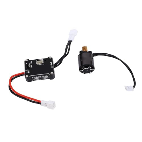 RC Brushless Motor ESC Combo, 25A 1212 3500KV Sensored Motor for 1/24 RC Cars, Powerful 1212 3500KV Motor & ESC Set
