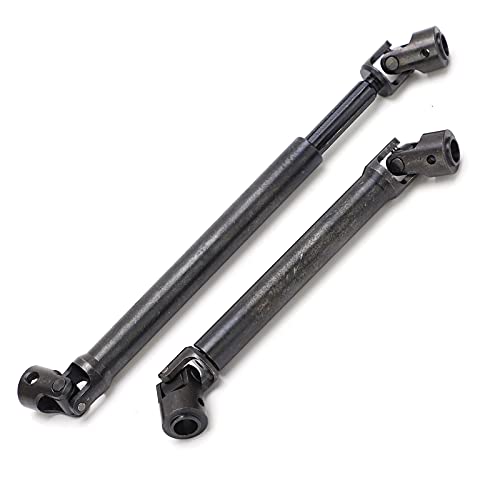 Front Rear Drive Shaft, Stainless Steel Adjustable Drive Shaft Upgrade Parts for Axial RBX10 RYFT AXI03009 1/10 RC Cars