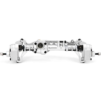 Remote Control Car Metal Front Portal Axle Assembly for 1/10 SCX10 III RC Crawler (Silver) - color: Silver