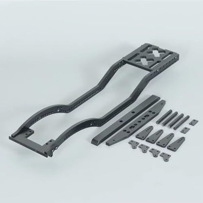 RC Chassis Frame Parts For Axial For SCX10 D90 1/10 RC Crawler Upgrade Metal For Chassis Set Rails Frame With Shock Towers For Leaf Springs Mounting Holes