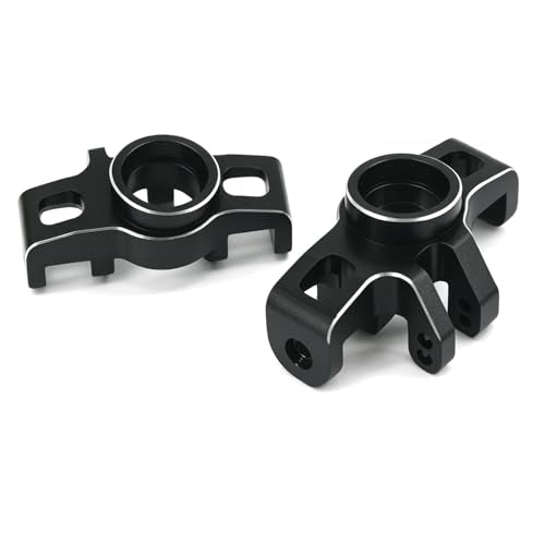 Aluminum Upgrade Parts Set for ARRMA 1/16 Mini Kraton 3S, Front/Rear Upper/Lower Arm, Gearbox Cover, Wing, Steering Link (Black Front Hub/Knuckle Arm) - color: Black Front Hub/Knuckle Arm