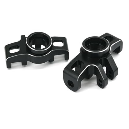 Aluminum Upgrade Parts Set for ARRMA 1/16 Mini Kraton 3S, Front/Rear Upper/Lower Arm, Gearbox Cover, Wing, Steering Link (Black Front Hub/Knuckle Arm) - color: Black Front Hub/Knuckle Arm