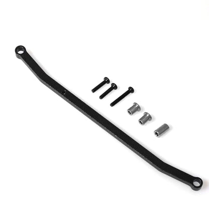 Aluminum Steering Pull Rod RC Upgraded Parts for LOSI 1/18 Mini LMT 4X4 Brushed Monster Truck RTR-LOS01026 RC Car, Black - color: Black Steering Rod