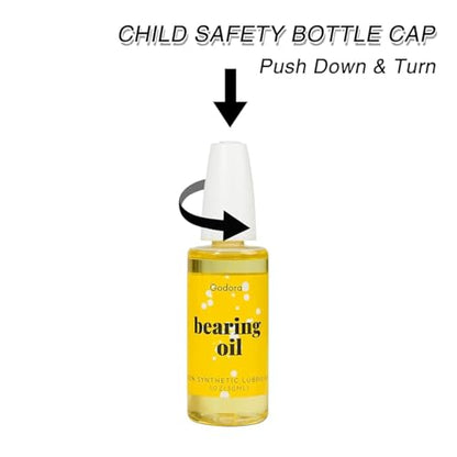 1 oz Skateboard Bearing Lubricant, Premium Bearing Oil | Reduces friction for smoother performance on skateboards, longboards, scooters and roller