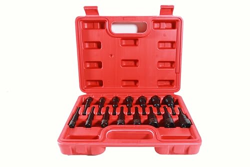 15PCS Magnetic Nut Driver Set,Impact Power Hex Nut Driver Drill Bit Master Kit, SAE & Metric, 1/4-Inch Quick-Change|Cr-V Steel - size: 15PCS 2.5 Inch Magnetic Nut Driver Set
