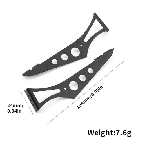 Compatible with Tamiya for TT01 for TT02 XV01 for HSP 94123 for Sakura 1/10 RC Drift Car Parts Metal Tail Wing Rear Spoiler RC Upgrades Models