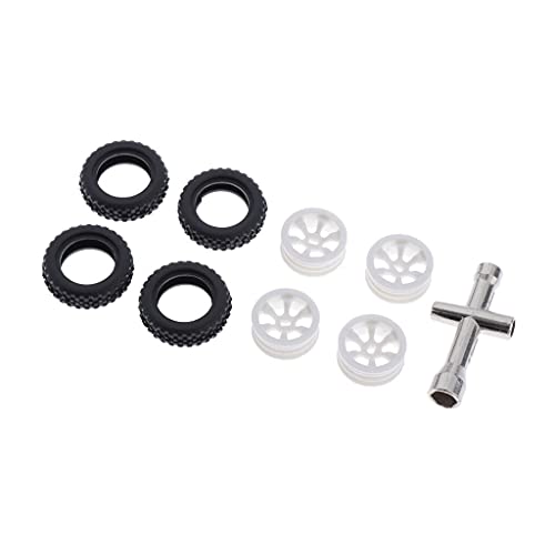 Replacement Part For 1:28 Crawler Car RC Tires And Rims Cement Model K989 Accessories