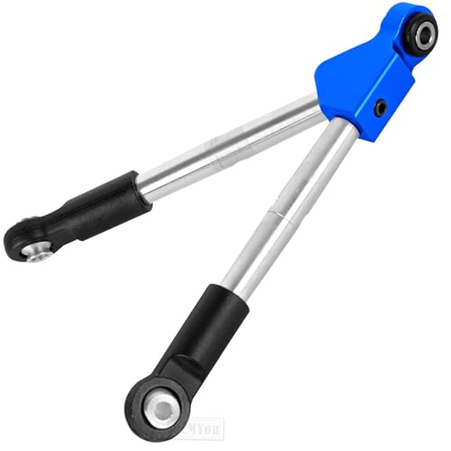 RC 7075 Aluminum Front Tie Rods w/Stabilizer Upgrades Part for 1/10 Slash 4x4 lcg,7075 Aluminum Alloy Front Tie Rods Hop Ups,Navy Blue - color: Navy Blue - (Upgrades)