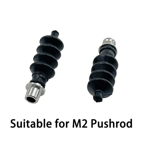 2PCS RC Boat Pushrod Waterproof Rubber Bellow Radio Box Seals Pushrod Linkage Tie Rod Seals with Aluminium Mount Base for RC Boat DIY Model Ship Building Parts (Style 2) - style: Style 2