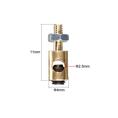 uxcell Linkage Stoppers Connecting Servo Arm,Push Rod for RC Airplane,D4x2.5mm 10pcs