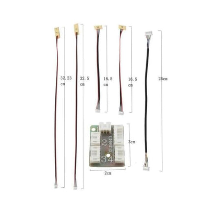 RC Light Strips Kit with Headlight, Turn Light and Brake Light, Lighting Upgrade for MN78 MN82 MN99S 1/12 Scale RC Cars