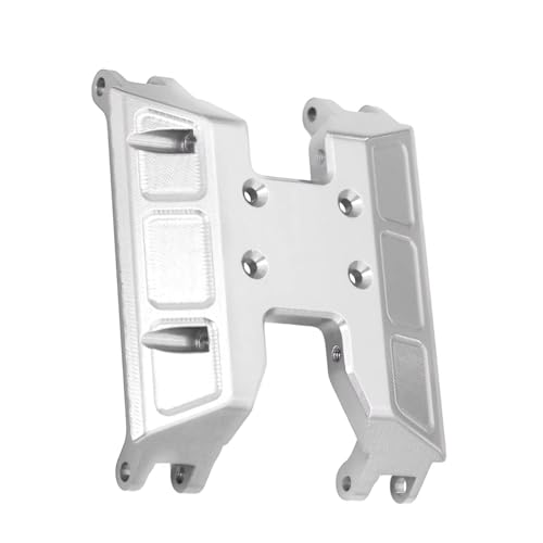 RC Cars Models Compatible with Axial for Capra UTB18 Gearbox Upgrade Parts Aluminum for Chassis Transmission Skid Plate for 1/18 RC Crawler(Silver) - color: Silver