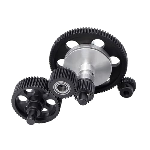 RC car Components Compatible with Axial for SCX10 1/10 RC Crawler Upgrade Parts Steel Metal Transmission Gears Set 87T Spur Gear 20T Pinion