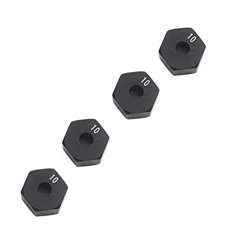 Share Goo Aluminum Alloy 12mm Wheel Drive Hex Hub Adapter with Pins Compatible with Axial SCX10 90046 Tamiya CC01 1/10 RC Crawler Car (10mm Thickness) - size: 10mm Thickness