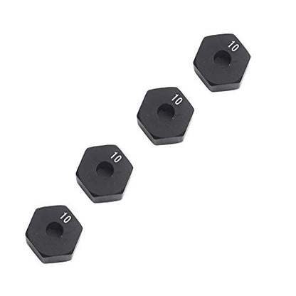 Share Goo Aluminum Alloy 12mm Wheel Drive Hex Hub Adapter with Pins Compatible with Axial SCX10 90046 Tamiya CC01 1/10 RC Crawler Car (10mm Thickness) - size: 10mm Thickness