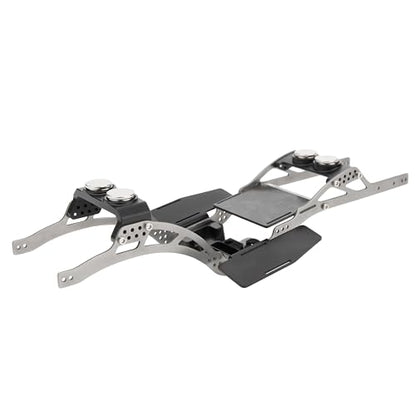 MEUS RACING SCX24 LCG Chassis TC4 Titanium Frame for Axial SCX24 C10 Bronco Wrangler 1/24 RC Crawler Upgrades (C10)
