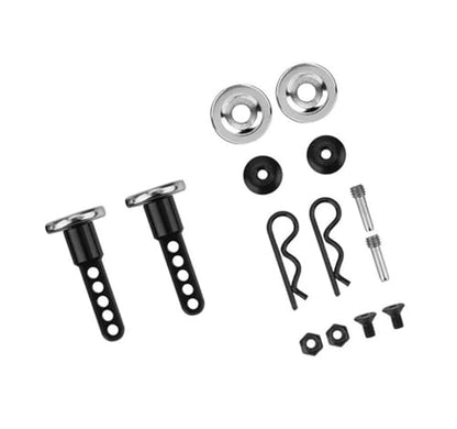 RC Crawlers Components For Axial For SCX10 II 90047 90059 90060 90046 1/10 Metal Front And Rear Extended Body Post Mounts Shell Column With Magnet RC Crawler Upgrade Parts(27mm) - size: 27mm