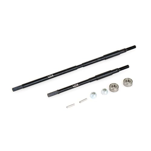 LCX Racing 1/10th RC Crawler Car AR60 OCP Hard Steel Rear Axle Drive Shaft Dogbone Straight Shaft for Axial Wraith RR10 SMT10, Upgrades Parts Accessories