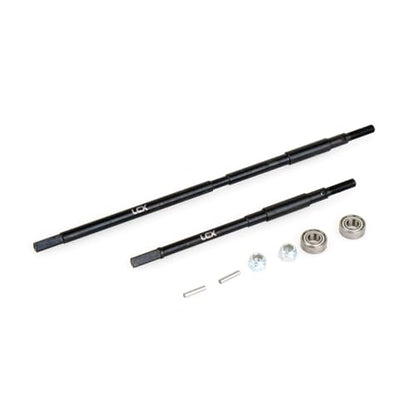 LCX Racing 1/10th RC Crawler Car AR60 OCP Hard Steel Rear Axle Drive Shaft Dogbone Straight Shaft for Axial Wraith RR10 SMT10, Upgrades Parts Accessories