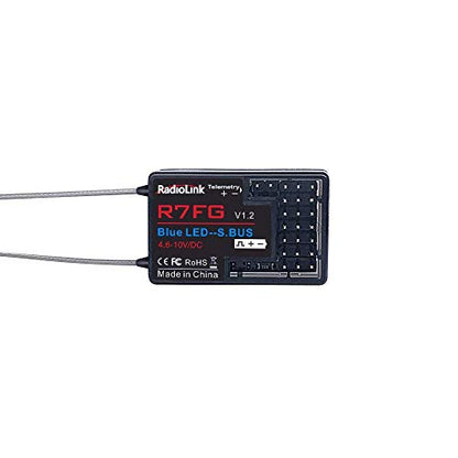 Radiolink R7FG 7 Channels Real-time Telemetry and Long Range Control Receiver R6FG for RC Crawler Truck Buggy Boat Vehicles