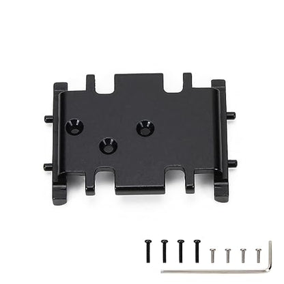 RCAWD RCAWD 6061 Aluminum Alloy Reinforced Transmission Mount for 1/24 ECX Barrage, RGT, FTX Series Upgrades Parts Black - color: Black