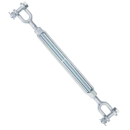 3/4" x 12" Jaw Jaw Turnbuckle Galvanized Jaw and Jaw Turnbuckle, Jaw Jaw Closed Body Marine Turnbuckle Jaw, 8000lbs Working Load Limit, Durable for Wire Rope Cable - style: Jaw & Jaw-3/4 x 12