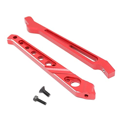 Aluminum Alloy Chassis Brace Support Kit for ARRMA 1/8 RC Truck - Stronger Stability & Exquisite Design - Metal Upgrade Parts for Remote Control Hobby Model - Red - color: Red