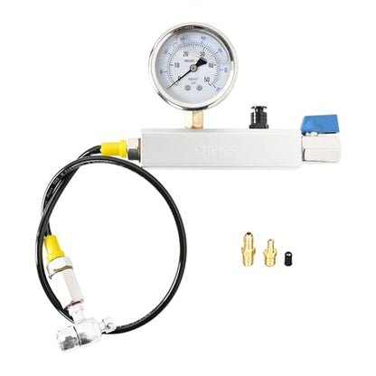 Nitrogen Regulator Shock Fill with 700Psi Nitrogen Gauge | Nitrogen Regulator Shock Fill No Loss Chuck Tool,Compatible with Kawasaki,Honda,Yamada,ATV, UTV's Shock with a Schrader Valve