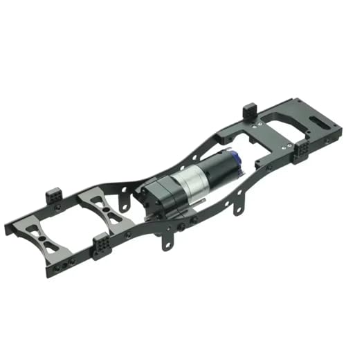 RC Car Chassis Frame for WPL C14 C24 1/16 Metal Body Wheelbase Assemble Shell Frame for Chassis Kit RC Car Truck Upgrade Parts(Black) - color: Black
