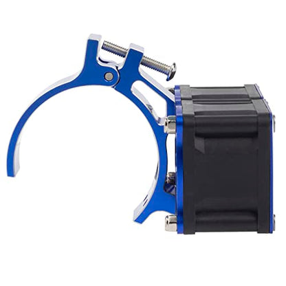 DKKY RC Motor Cooling Fan Heatsink 20000 RPM 54-58mm Ajustable Mount for ARRMA Axial 1/5 1/6 1/7 RC Models with 1717 5687 56113 2028 Motor (Blue) - color: Blue