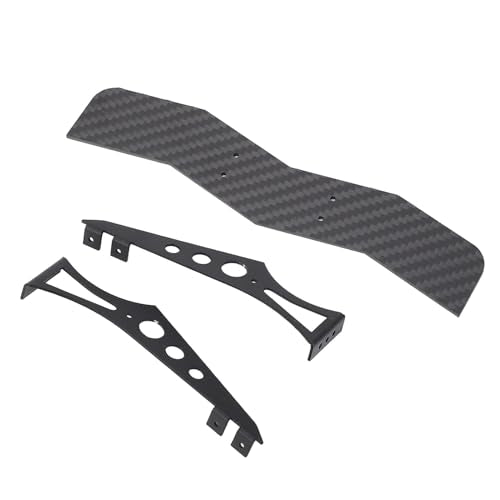 Carbon Fiber RC Car Tail Wing, Universal Rear Spoiler for 1/10 Scale RC Cars, Lightweight High - Strength Wing with Brackets for TT02 XV01 PTG2 Drift Racing