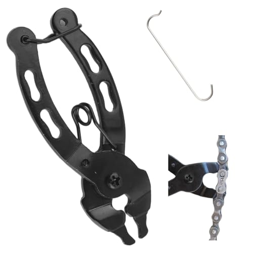 Bike Chain Tool,2-in-1 Two-Way Arc Snap Design Bicycle Chain Tool for Quick Dismantling & Installing,Multi-Function Master Link Pliers with Return Spring Fit for 6-12 Speed Chains