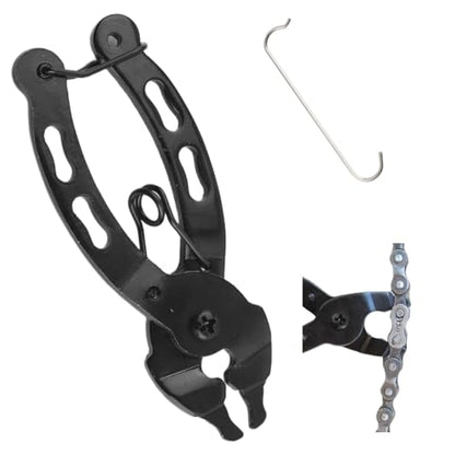 Bike Chain Tool,2-in-1 Two-Way Arc Snap Design Bicycle Chain Tool for Quick Dismantling & Installing,Multi-Function Master Link Pliers with Return Spring Fit for 6-12 Speed Chains