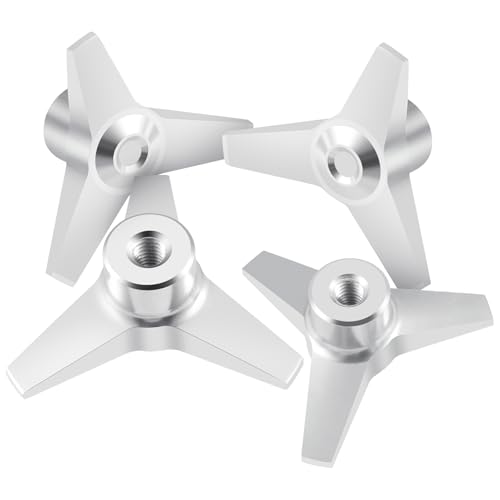 Anodized Aluminum Locknut Wheel Locking Nuts‌ Anti-Loose Nuts RC Truck Wheel Nut Set for 1/10 Scale Tamiya Clod Buster 4×4×4 RC Off-Road Car Truck Upgrades (Silver) - color: Silver