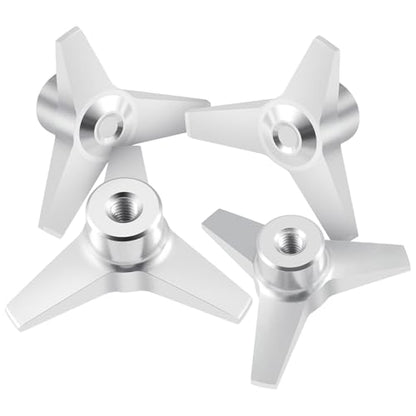 Anodized Aluminum Locknut Wheel Locking Nuts‌ Anti-Loose Nuts RC Truck Wheel Nut Set for 1/10 Scale Tamiya Clod Buster 4×4×4 RC Off-Road Car Truck Upgrades (Silver) - color: Silver