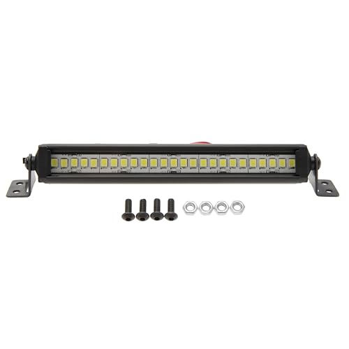 DKKY RC Car LED Lights Kit Light Bar for 1/10 RC Crawler Axial SCX10 Traxxas TRX4 Arrma Senton Redcat Gen7 Tamiya D90 CC01 (110mm/25 Beads) - size: 110mm/25 Beads