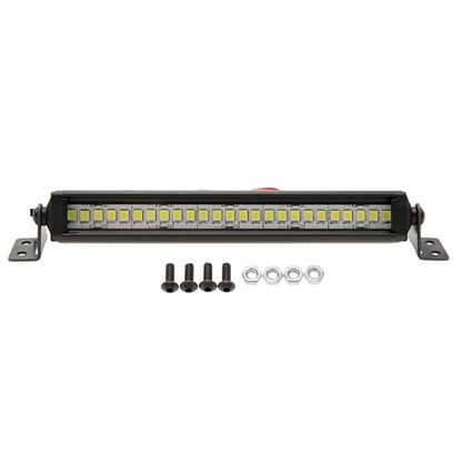 DKKY RC Car LED Lights Kit Light Bar for 1/10 RC Crawler Axial SCX10 Traxxas TRX4 Arrma Senton Redcat Gen7 Tamiya D90 CC01 (110mm/25 Beads) - size: 110mm/25 Beads