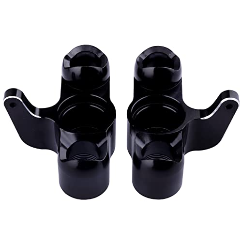 Aluminum Front Steering Blocks Steering Knuckle for Arrma 1/8 Kraton/Outcast/Notorious 6S BLX Upgrades Parts,Replace AR330505 (Black) - color: Black