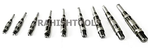 Adjustable Hand Reamer H4-H12 for Metal/Wood Repair, 15/32" to 1-3/16" | Expandable Carbon Steel Blades, Straight Flutes, 11.90-30.16mm Capacity, Bore Sizing, Precise Hole Finishing & Reaming Tool - size: H4 to H12 - 9Pcs
