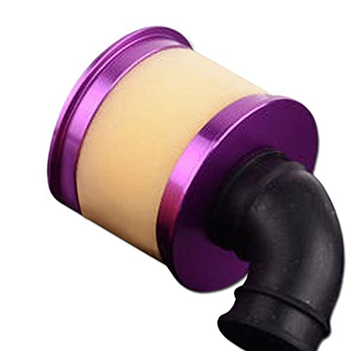 Replacement Part For 1PCS Metal Engine Air Filter For 1/10 Nitro Powered RC Car Replacement Carburetor Filter Upgrade Part - (Color: Purple) - color: Purple