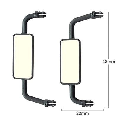 Generic Metal Trailer Upgrade Kit for 1/12 Scale RC Crawler Car, Rearview Mirror