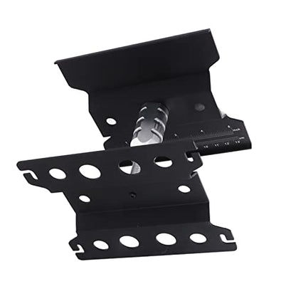 Generic RC Car Work Stand Repair Station Aluminum Alloy Worktable with Height Adjustable 360 Degree Rotation Scale Marked Chassis for 1/8 1/10 /12/16 /18 Scale RC (Black)