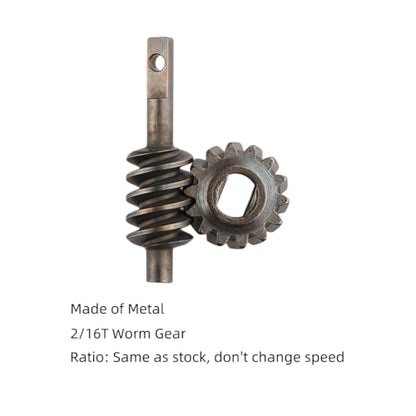 Aimrock 2-Set RC Steel Axle Worm Gear Set Upgrades for 1/30 Axial SCX30 RC Crawler (2/14T & 2/16T)