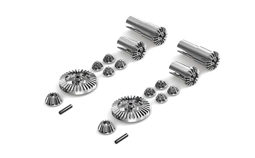 1:18 Scale RC Car Upgrade Accessories Metal Front Rear Dif Complete (2pcs), Upgrade Spare Parts RC Vehicle Differentials for 18323 18303 18321
