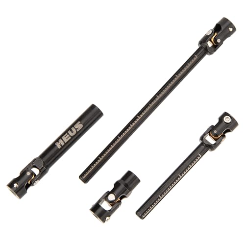 MEUS RACING SCX24 Driveshaft Cut to Length Driveshaft for 1/24 Axial SCX24 RC Crawler Car (Black) - color: Black