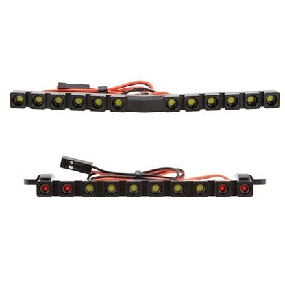 MEUS RACING RC LED Lights Roof Light Bar Tail Light Kit for Vanquish H10 Optic Sparco Yokohama RTR 1/10 RC Crawler Upgrades Parts