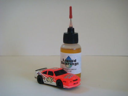 100%-synthetic oil for all HO scale slot cars, makes cars faster!!