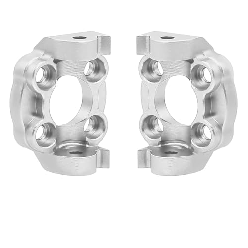 Compatible with LOSI for Mini for LMT for Brushed for Monster Truck Aluminum C Hub Front Steering Cup with Enlarged Bearing 1/18 RC Car RC Car Accessories(Silver,C Hub) - color: Silver, size: C Hub