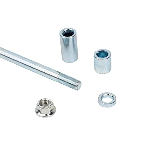 Mokuo 12mm 310mm Front Rear Axle with Bushing 5mm 22mm 38mm Fit for Pit Dirt Bike Moped Scooter QUAD ATV Mini Bike Parts - size: 12-310