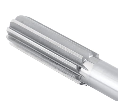 Accusize Industrial Tools Chucking Reamer, 20.0 mm, 0400-5200 | 20.0mm ANSI HSS M2 Straight Shank Straight Flute Chucking Reamers, Right Hand, 16mm Shank, 8 Flute, 9-1/2" OAL - size: 20.0 mm